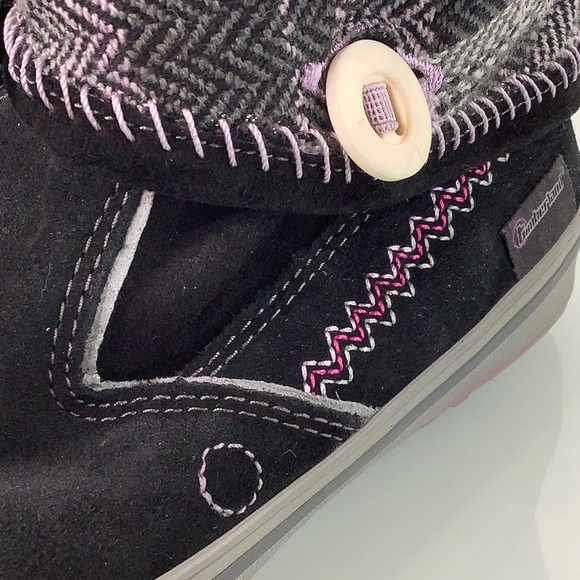 Timberland Smartwool Insulated Fold Over Button booties & pull over boot SZ 6.5M - Picture 13 of 16